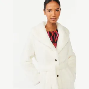 🆕 SUPER PLUSH Teddy Jacket with Shawl Collar &amp; Belt (Only 2 left! Sizes M, XL!)