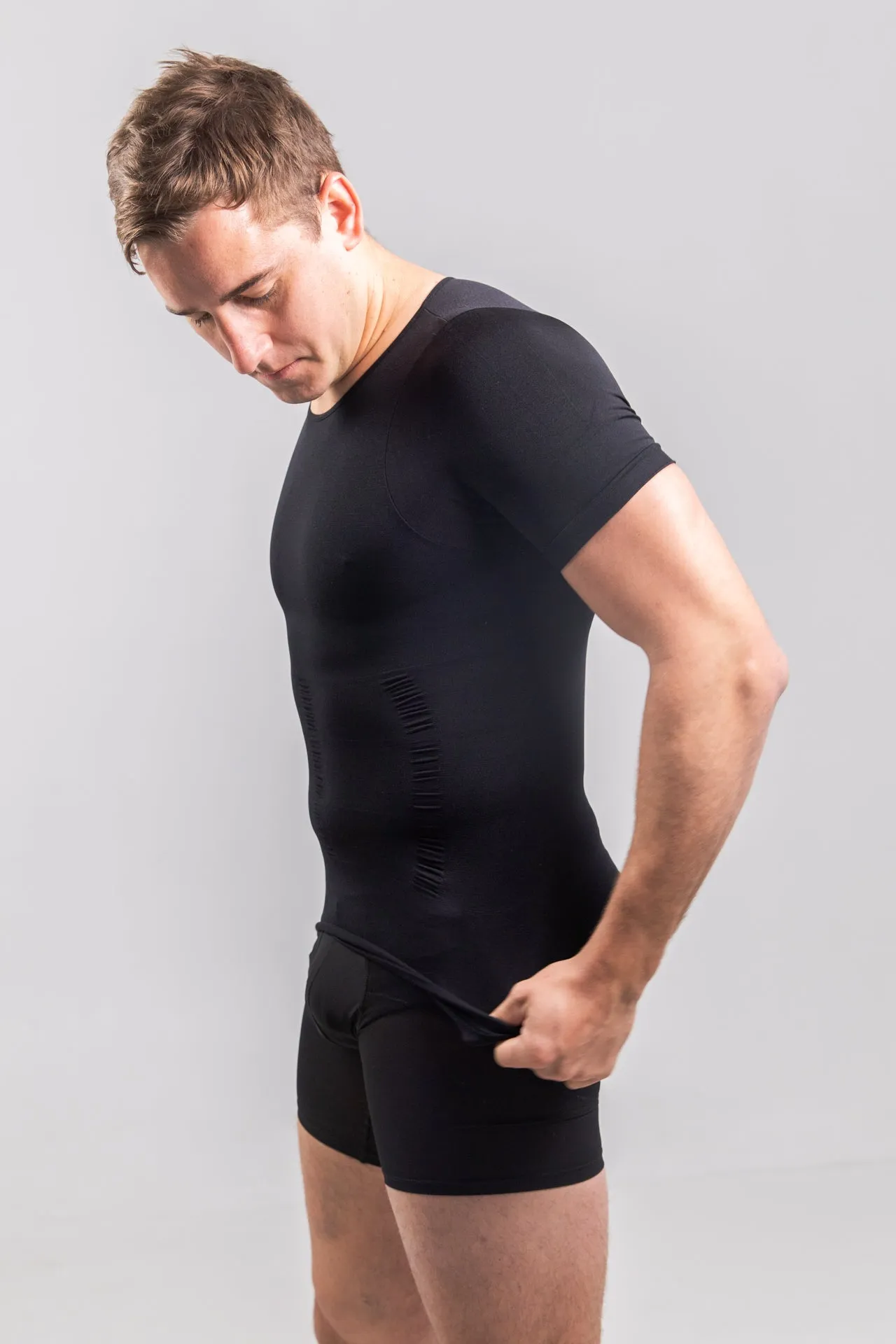 2 Pack - Men's Shapewear Tops (Shaping Top & Sculpting Top) 35% Off