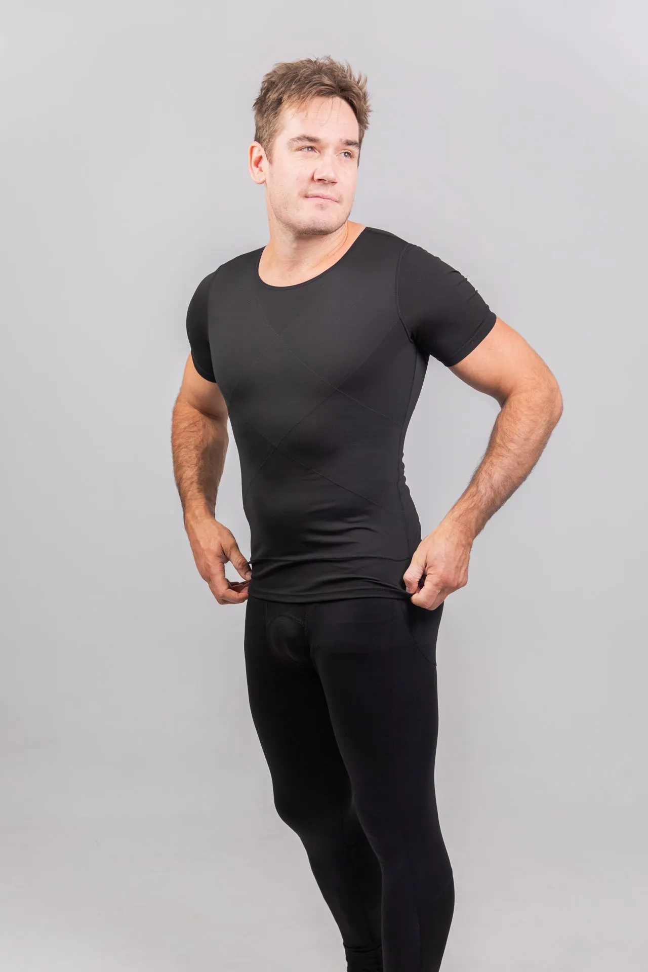 2 Pack - Men's Shapewear Tops (Shaping Top & Sculpting Top) 35% Off