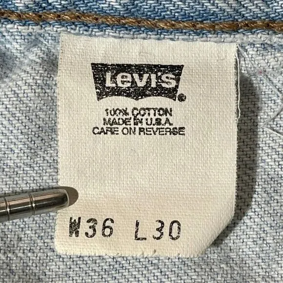 34w USA 90s‎ Vintage Levi's SilverTab Cutoffs