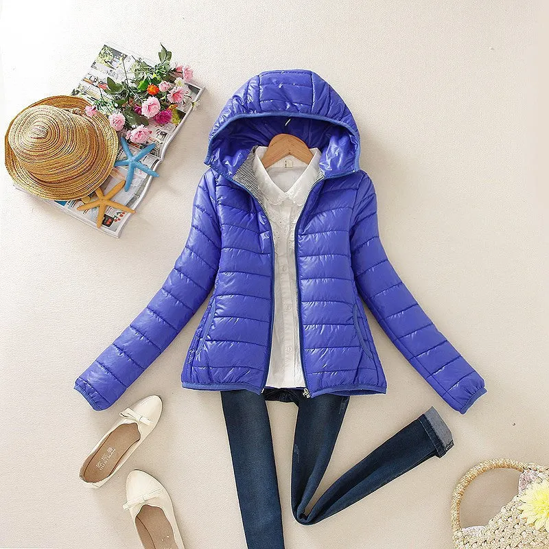 8-color Cotton Women Jacket Fashion Parka Women Coat Ladies Slim Short KJG-1105