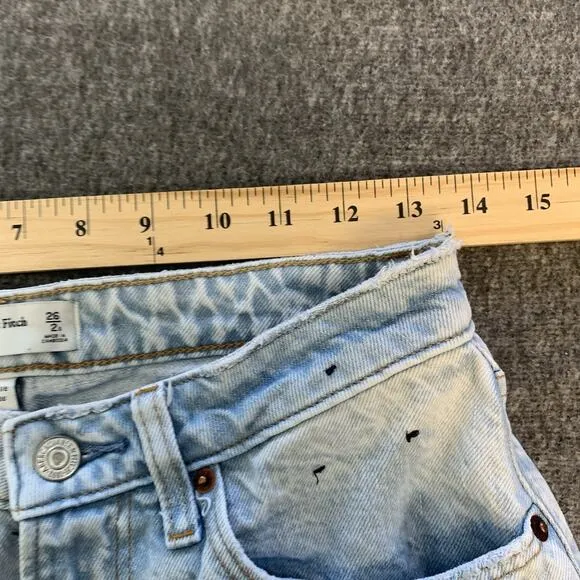 Abercrombie &amp; Fitch Jeans 26/2s Curve Love Loose Fit High Rise Straight