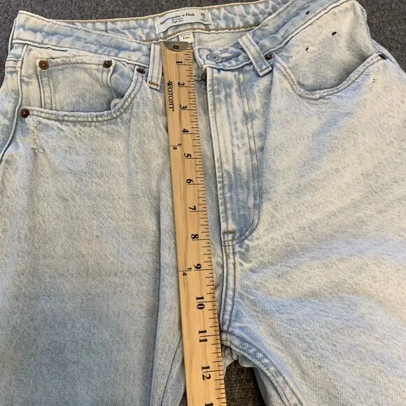 Abercrombie &amp; Fitch Jeans 26/2s Curve Love Loose Fit High Rise Straight