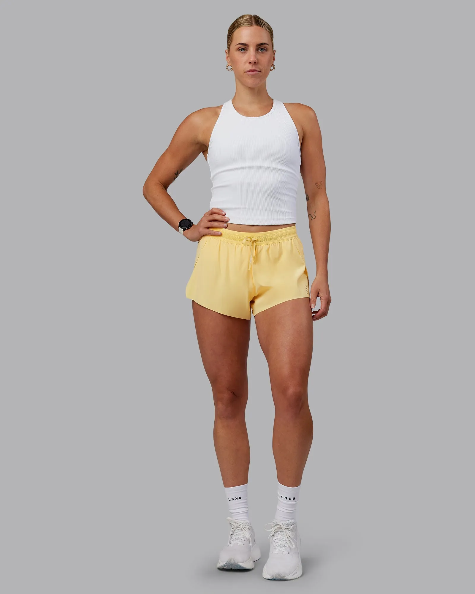 Accelerate 3" Run Shorts - Sunflower
