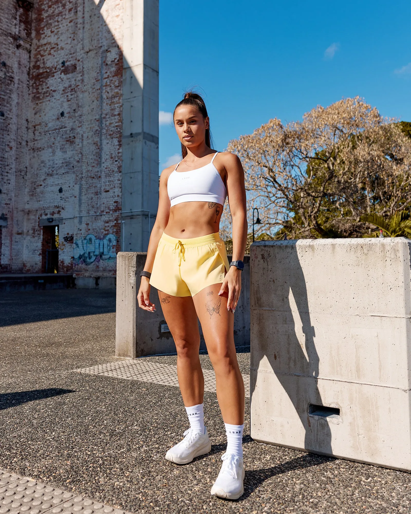 Accelerate 3" Run Shorts - Sunflower