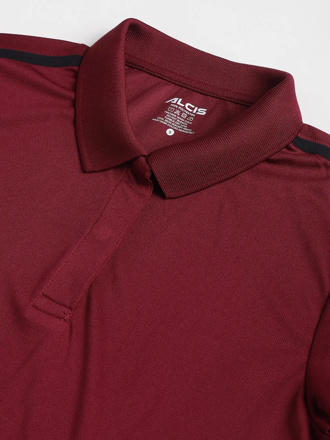 Alcis Women Red Plum Anti-Static Soft-Touch Slim-Fit Training Polo Wonder T-Shirt