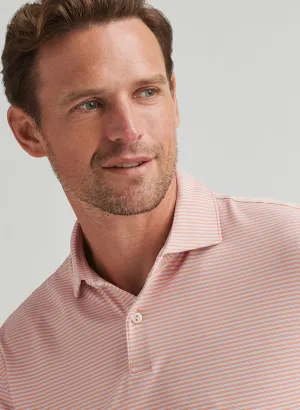 AMBROSE PERFORMANCE JERSEY POLO - PARADISE ORANGE
