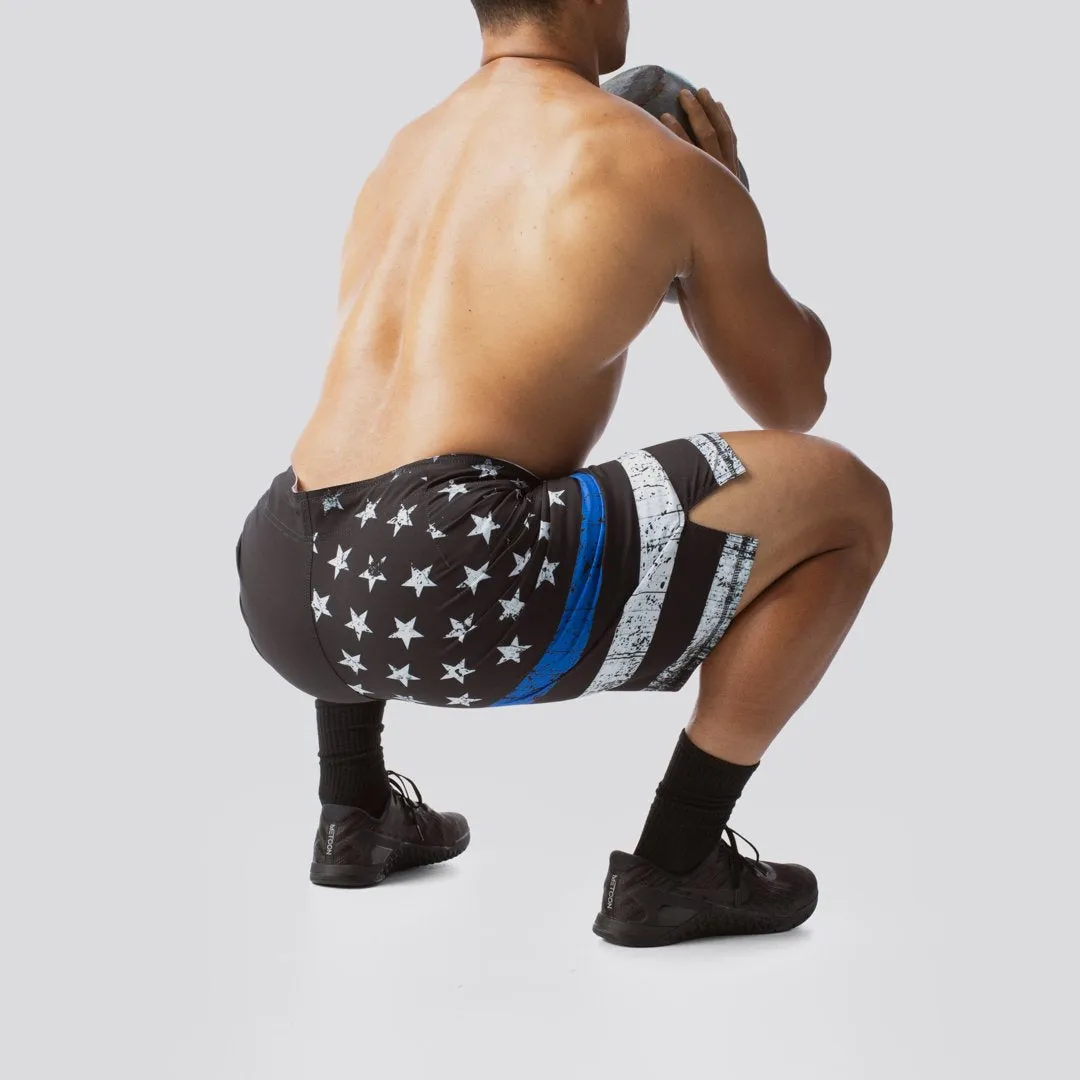 American Defender Short 2.0 (Thin Blue Line)