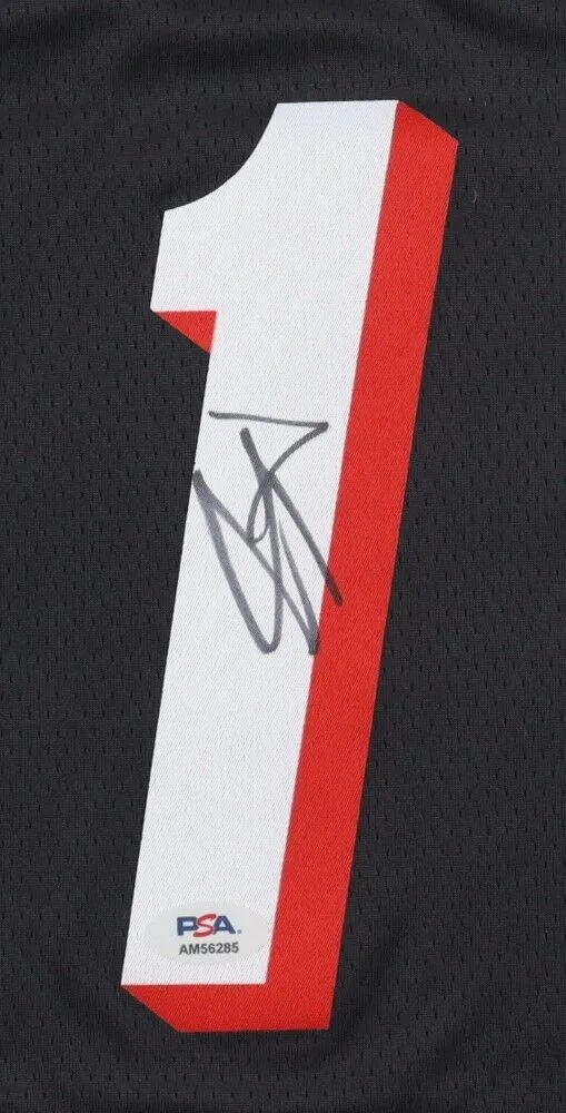 Anfernee Simons Signed Portland Trail Blazers Rip City Jersey (PSA)2018 Draft Pk