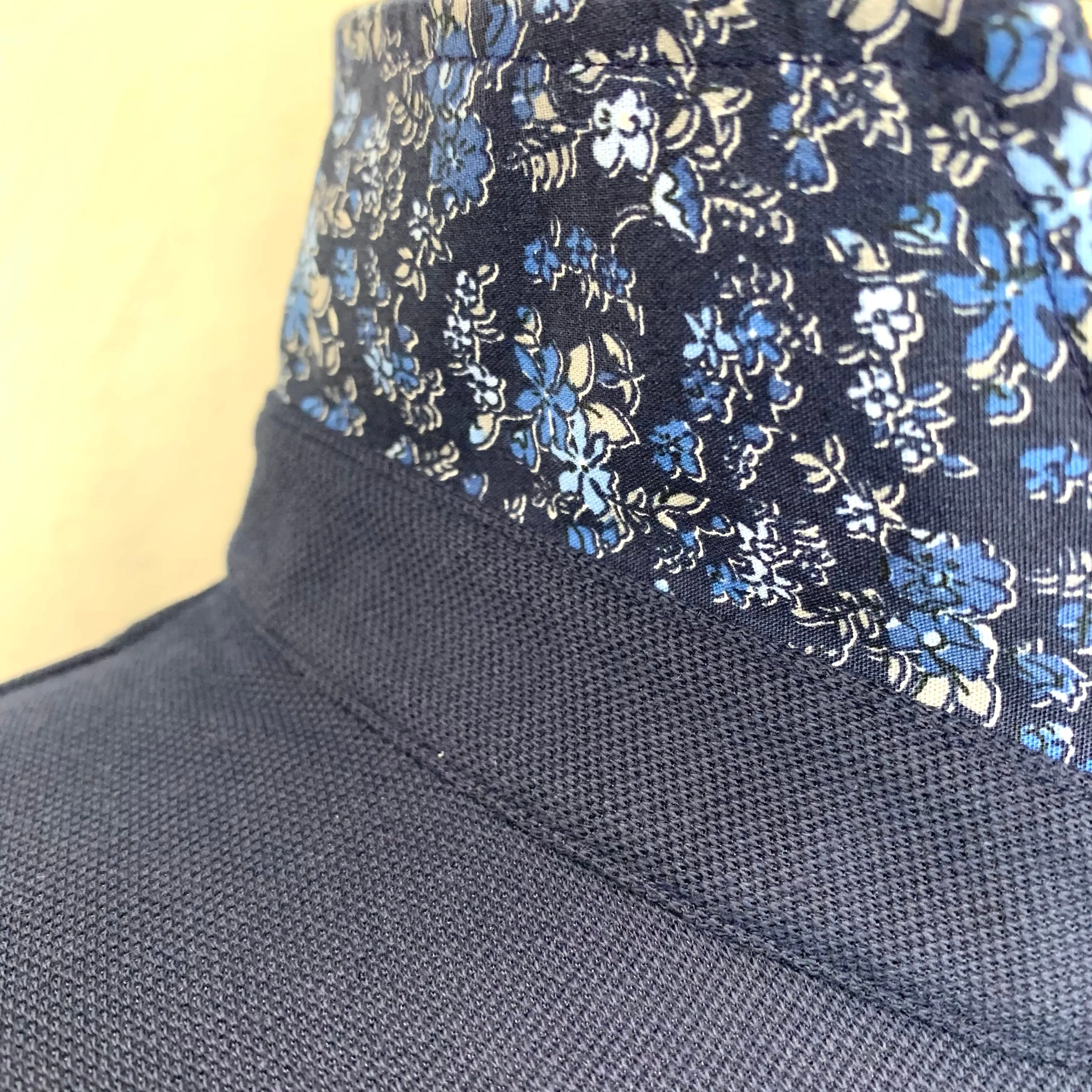 Ascot Shop Polo - Navy with Floral Trim