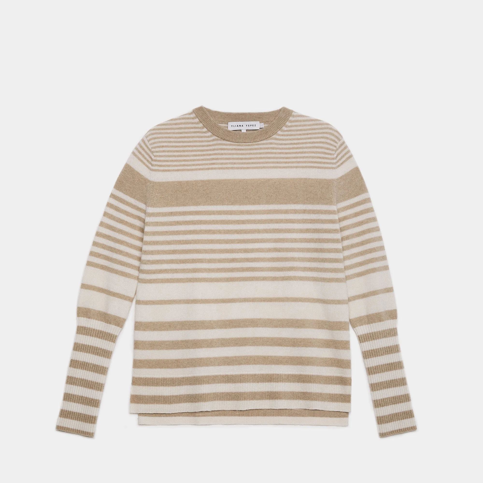Aspen sweater cashmere sand/white