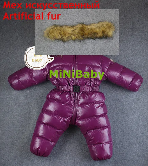 baby girl jumpsuits Russia winter baby clothing , winter coats snow wear duck down jacket ,snowsuits for kids boys girls clothes