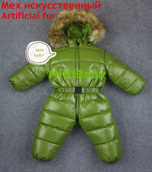 baby girl jumpsuits Russia winter baby clothing , winter coats snow wear duck down jacket ,snowsuits for kids boys girls clothes
