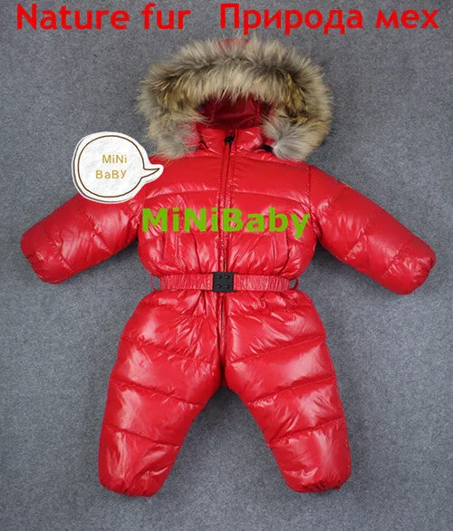 baby girl jumpsuits Russia winter baby clothing , winter coats snow wear duck down jacket ,snowsuits for kids boys girls clothes