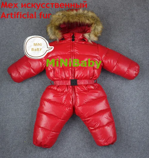 baby girl jumpsuits Russia winter baby clothing , winter coats snow wear duck down jacket ,snowsuits for kids boys girls clothes