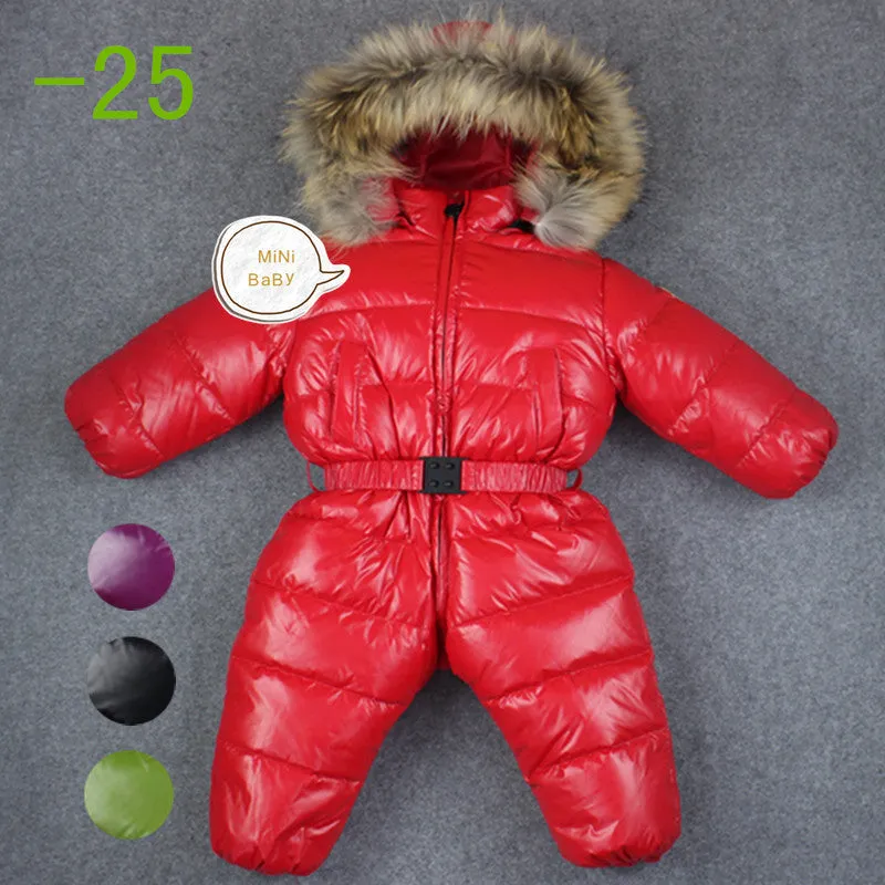baby girl jumpsuits Russia winter baby clothing , winter coats snow wear duck down jacket ,snowsuits for kids boys girls clothes