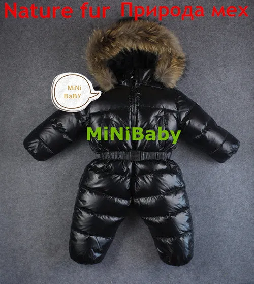 baby girl jumpsuits Russia winter baby clothing , winter coats snow wear duck down jacket ,snowsuits for kids boys girls clothes