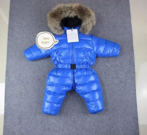 baby girl jumpsuits Russia winter baby clothing , winter coats snow wear duck down jacket ,snowsuits for kids boys girls clothes