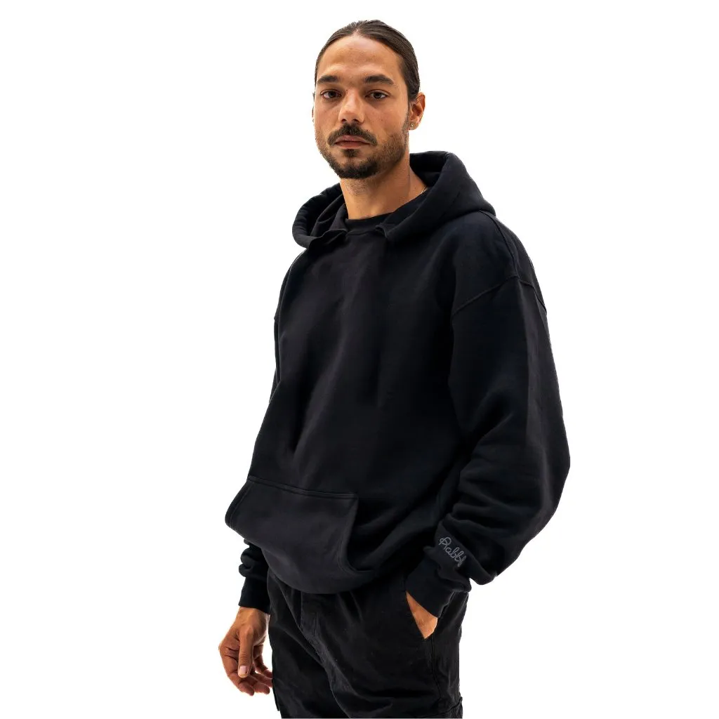 Blank Unisex Hoodie with Interchangeable Drawstring Hood