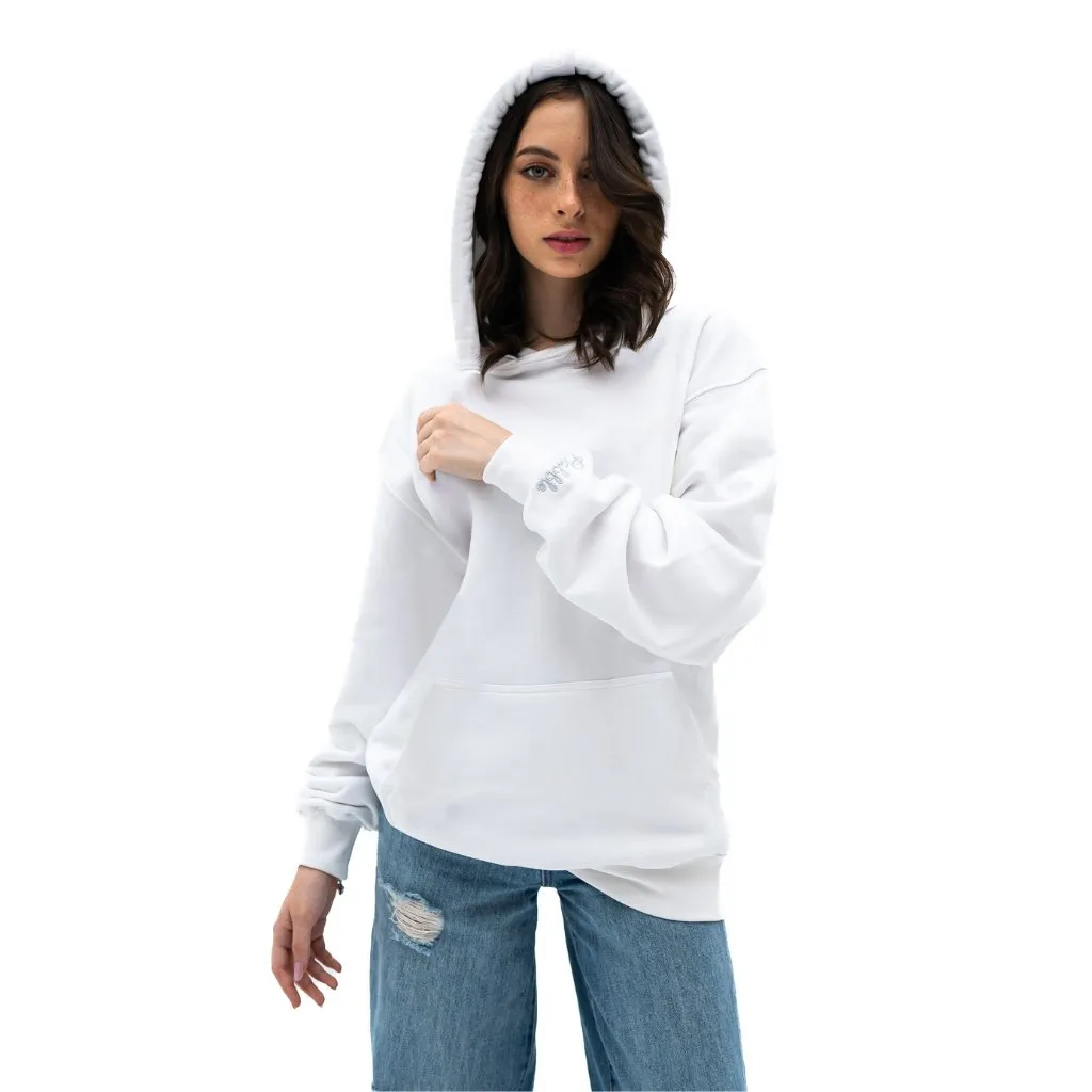 Blank Unisex Hoodie with Interchangeable Drawstring Hood