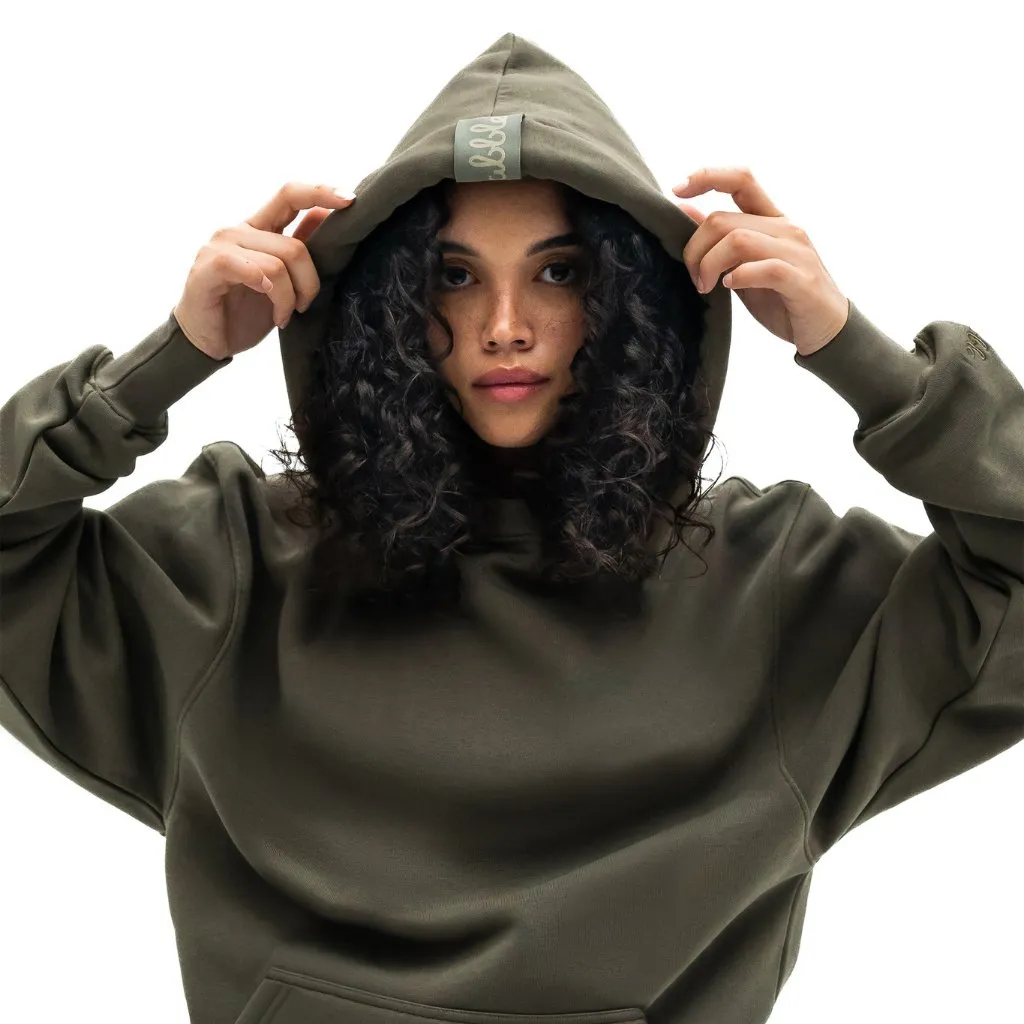 Blank Unisex Hoodie with Interchangeable Drawstring Hood