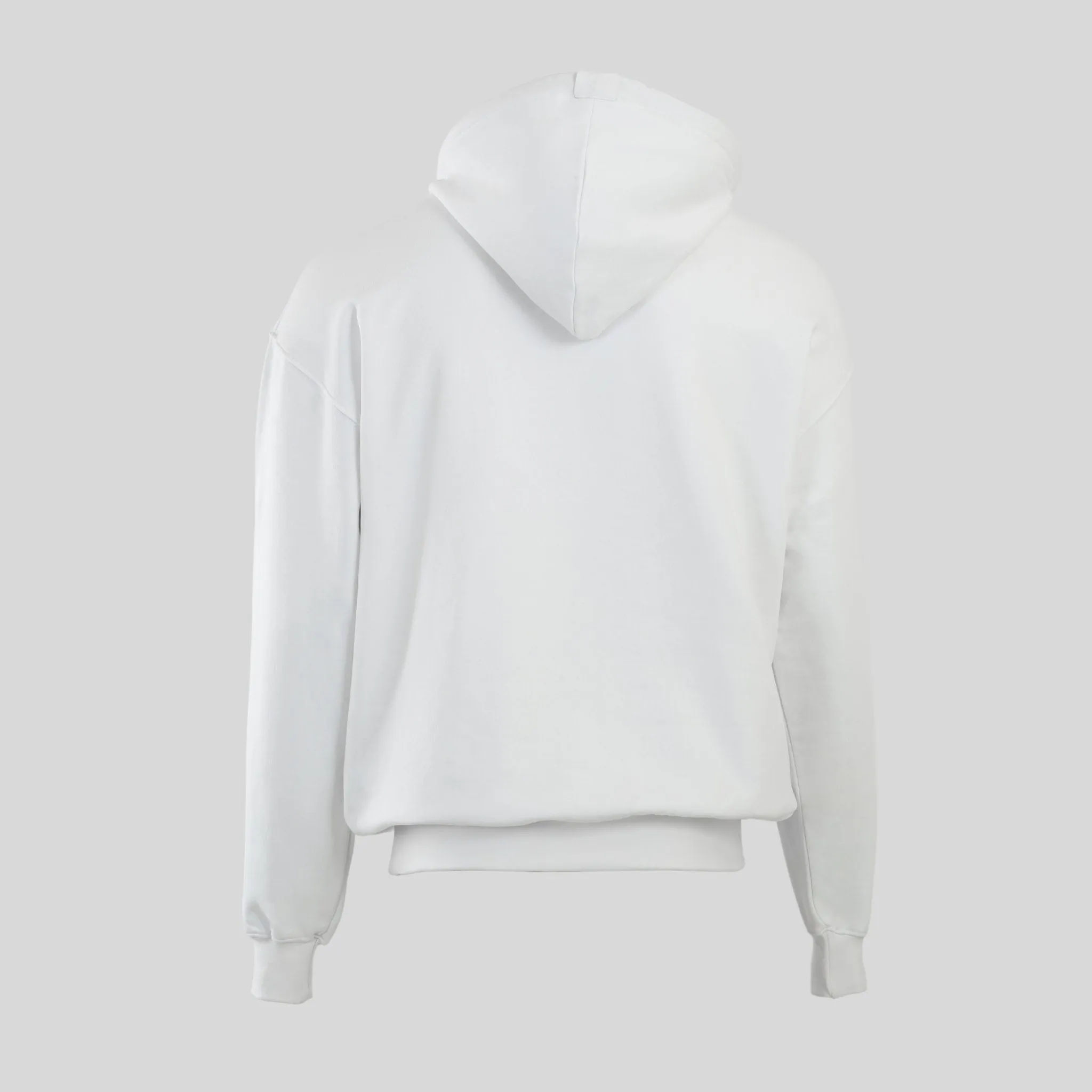 Blank Unisex Hoodie with Interchangeable Drawstring Hood