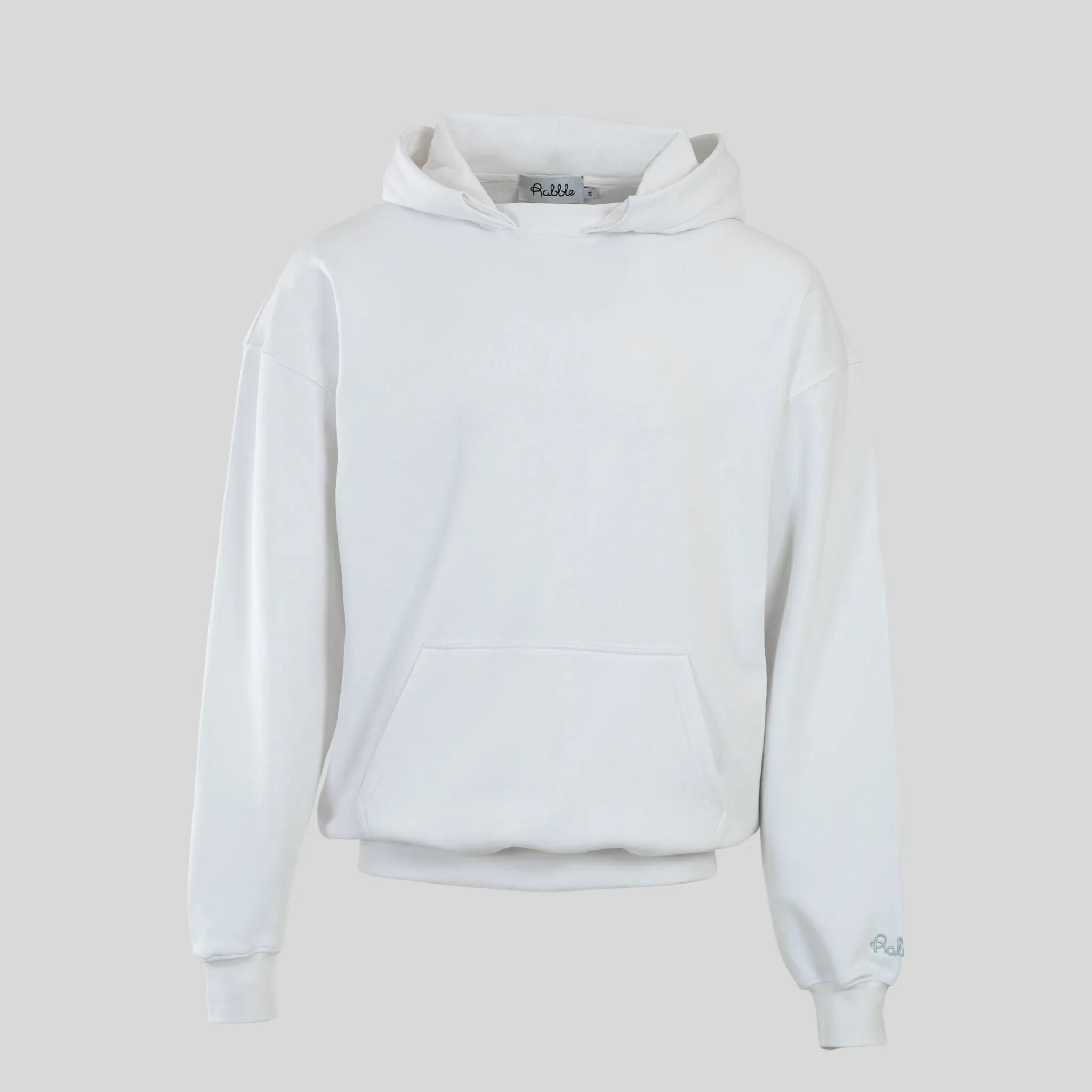 Blank Unisex Hoodie with Interchangeable Drawstring Hood