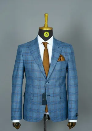 Blazer Bleu Motif 9