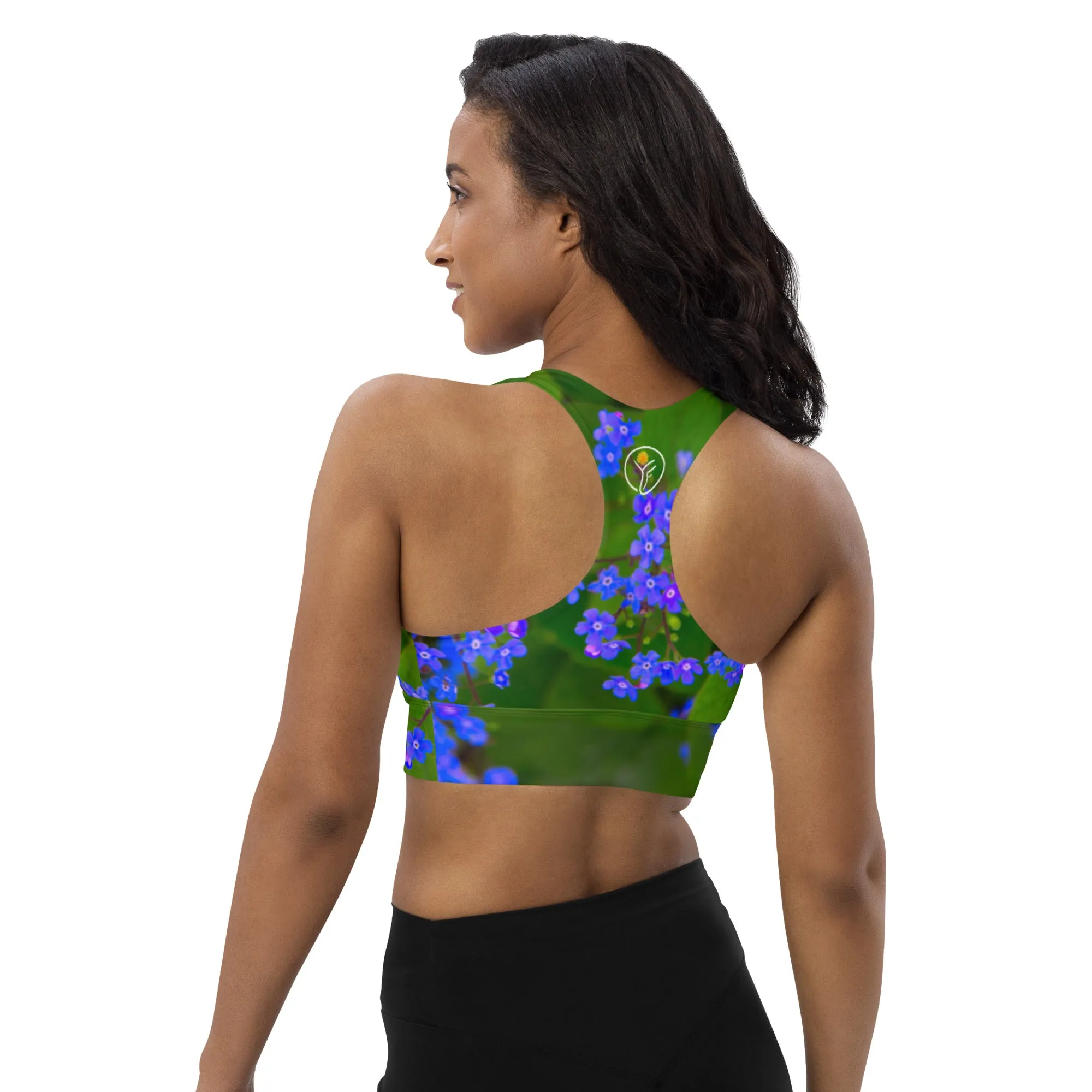 Blue Beam Bra Top