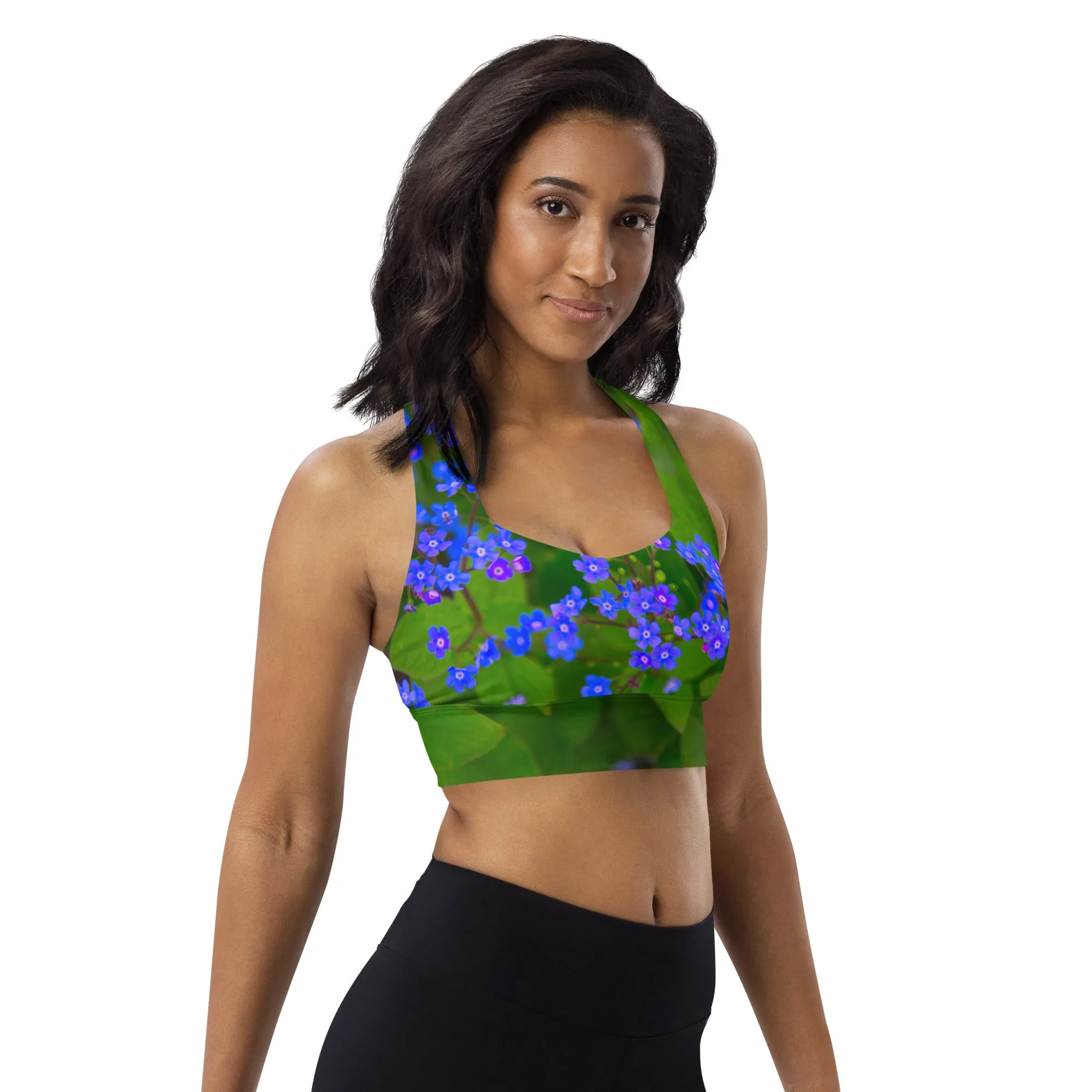Blue Beam Bra Top