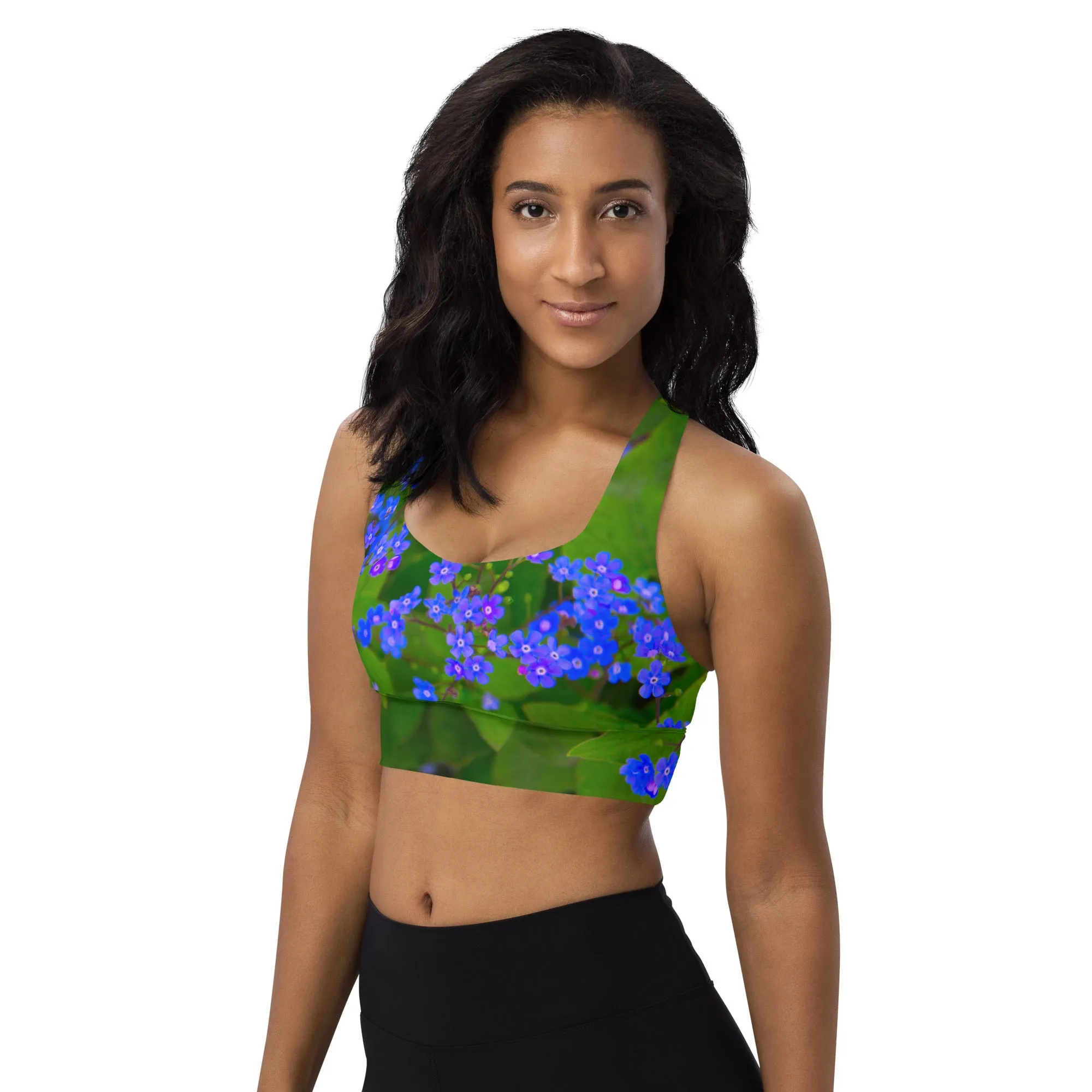 Blue Beam Bra Top