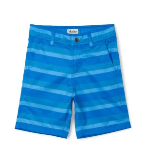 Blue Stripe Quick Dry Shorts