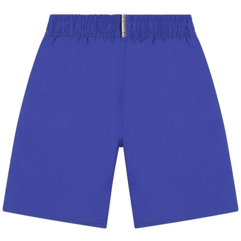 Boys Blue Logo Swim Shorts