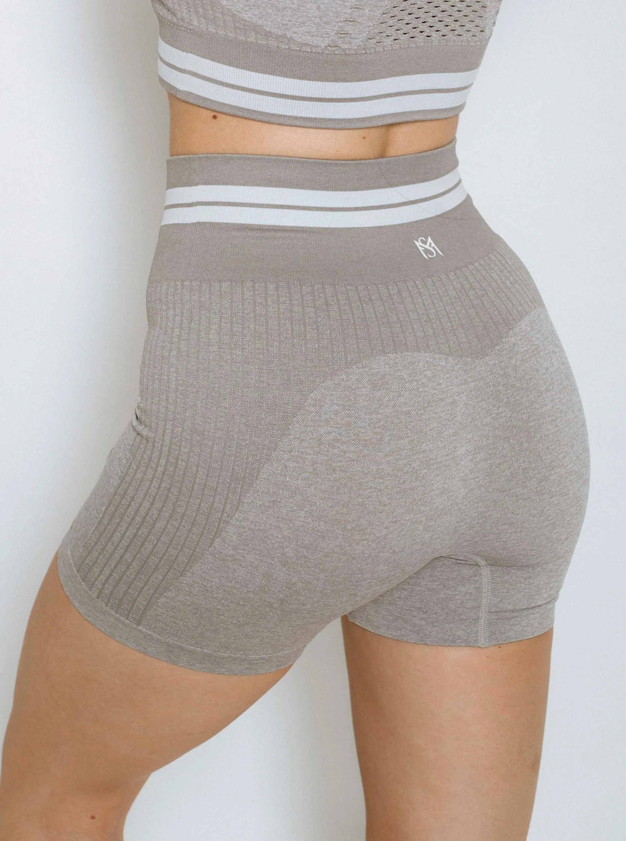 Bright lines light grey shorts