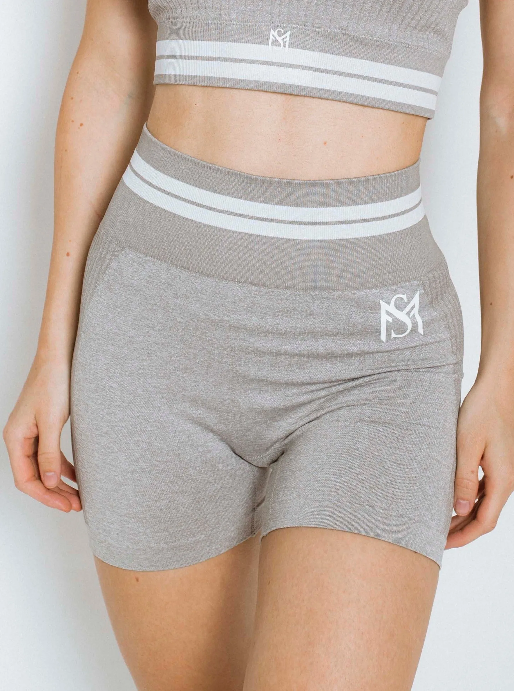 Bright lines light grey shorts
