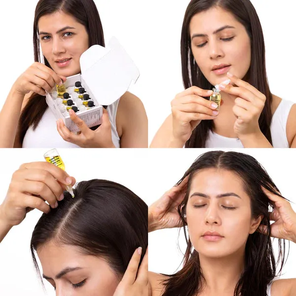 Brillare 100 % natural tea tree & salicylic oil shorts ( for itchy ,flaky,dandruff prone scalp 8 vials *6ml each )-48ml
