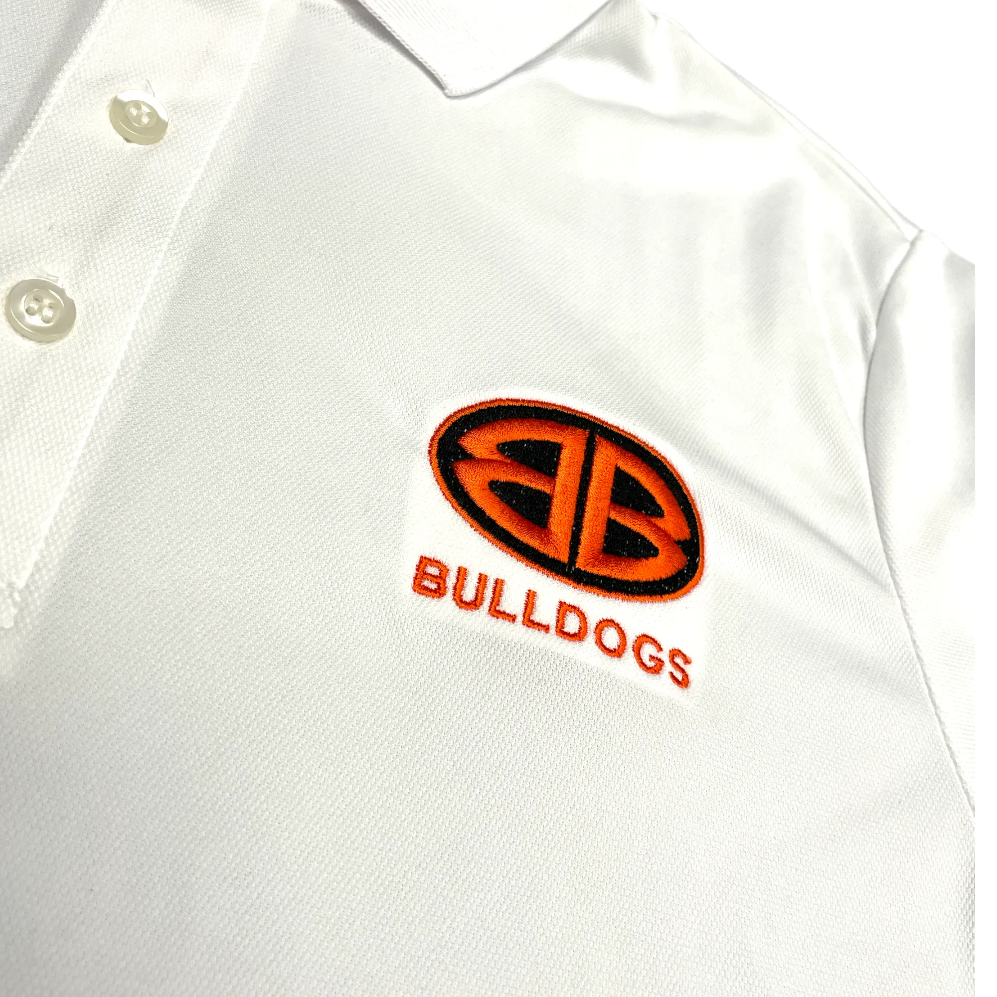 Bulldog Performance White BB Polo