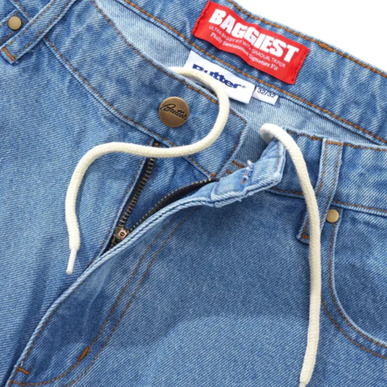 Butter Goods Santosuosso Denim Jeans | Washed Indigo Blue