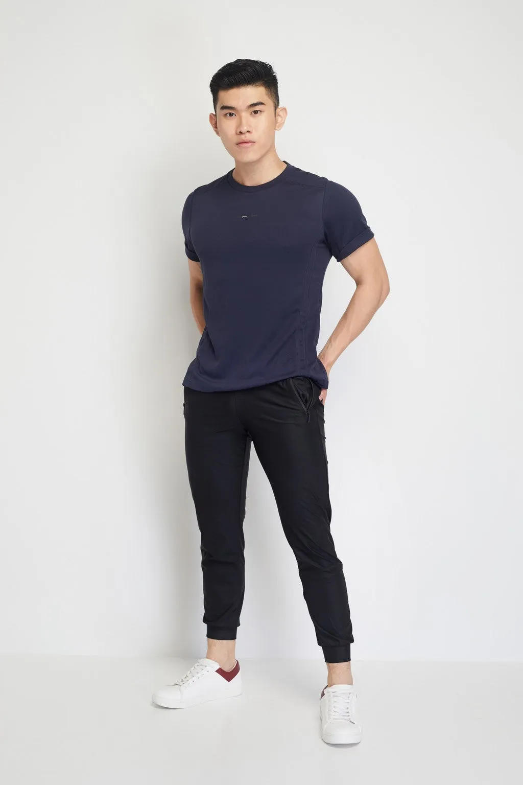 Cael Mens Short Sleeves Top (Navy)