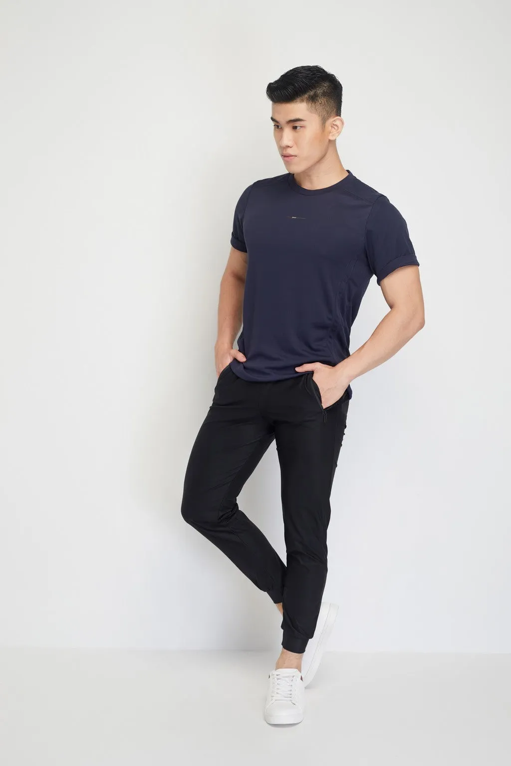 Cael Mens Short Sleeves Top (Navy)