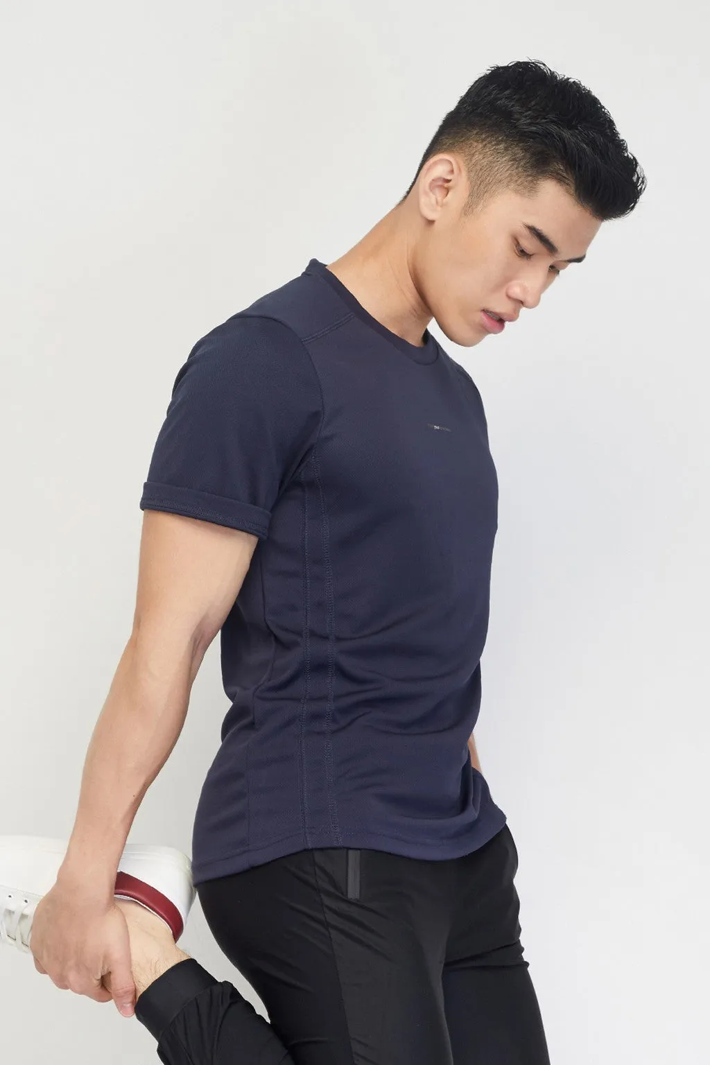 Cael Mens Short Sleeves Top (Navy)