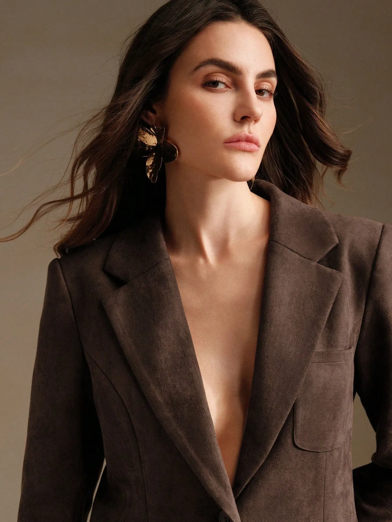 Chaqueta de blazer elegante de manga larga - Cherry Vibes