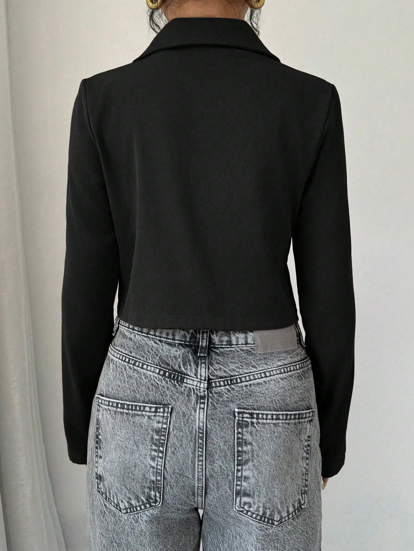 Chaqueta de traje cropped para mujer en Cherry Vibes