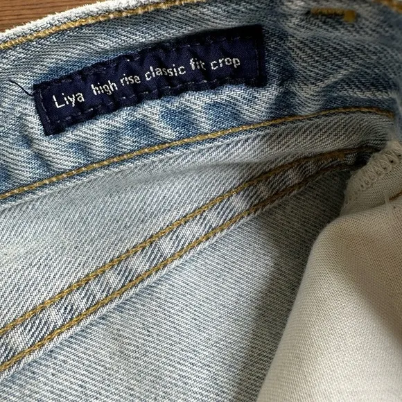 Citizens Of Humanity Jeans Liya High Rise Classic Fit Crop Size 32