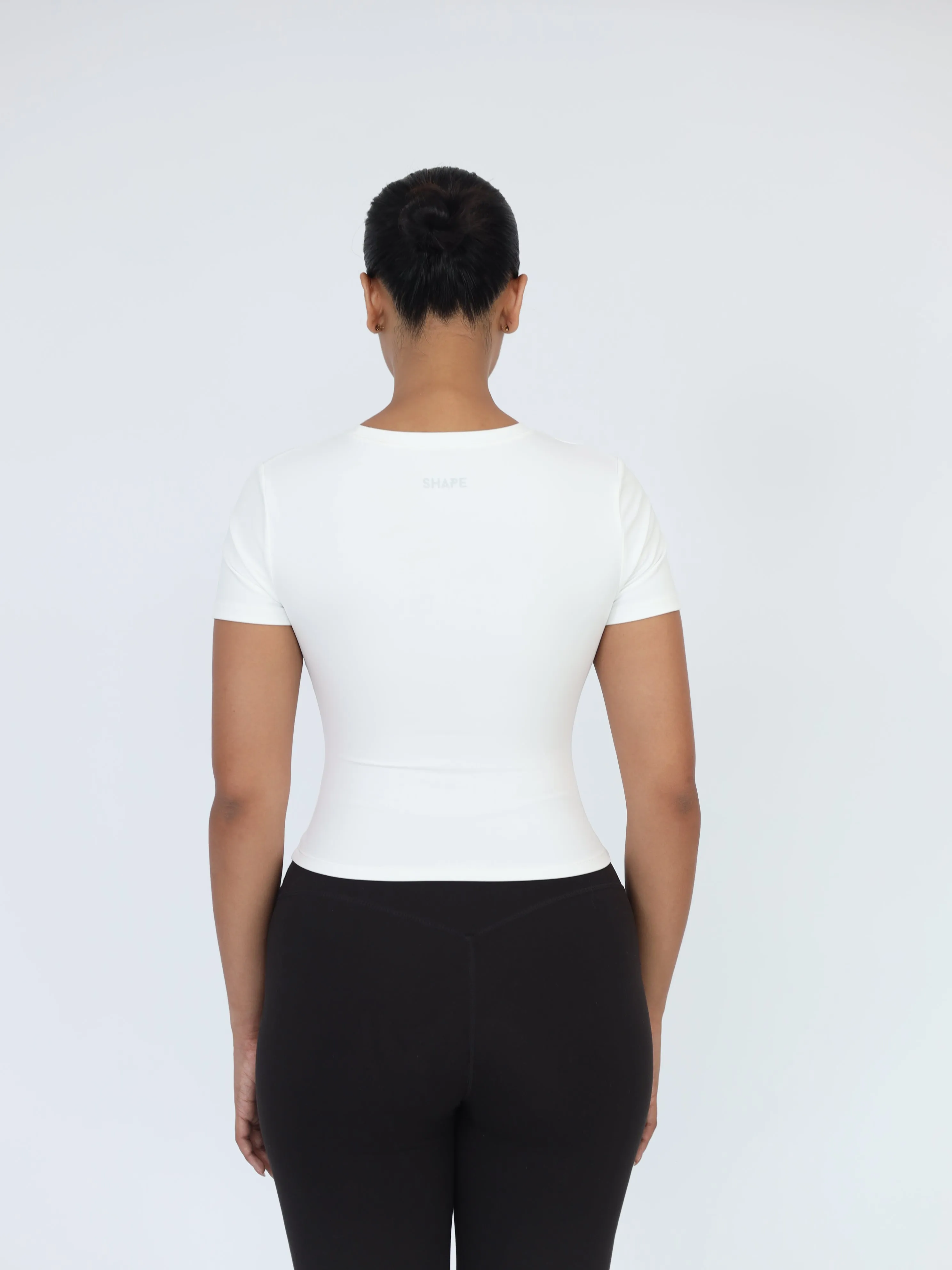 Cloud Fitted Tee - White