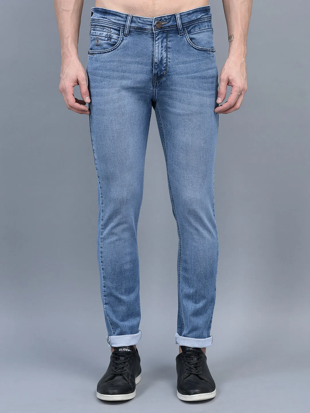 Cobb Light Blue Narrow Fit Jeans