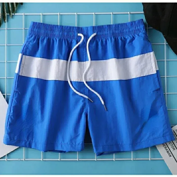 Color Block Men's Quick Dry Beach Shorts