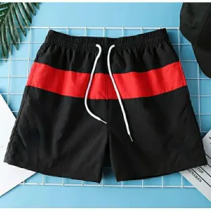 Color Block Men's Quick Dry Beach Shorts