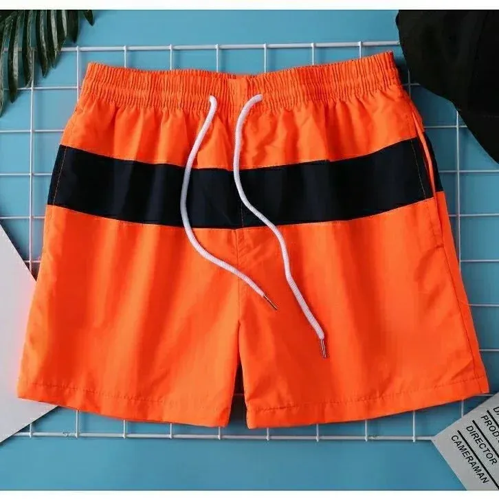Color Block Men's Quick Dry Beach Shorts