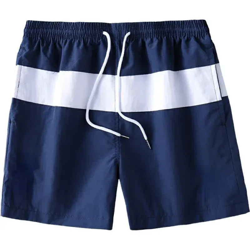 Color Block Men's Quick Dry Beach Shorts